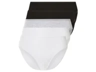 Majtki damskie - esmara® Figi damskie z bawełną, 5 par (S(36/38), Czarny/ szary/ biały) - miniaturka - grafika 1