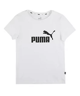 Koszulki dla dziewczynek - Puma Koszulka dziewczęca ESS logo G biała, 164 587029 - grafika 1