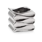 Donice - Osłonka ceramiczna fala srebrna 15 cm - miniaturka - grafika 1