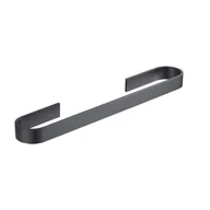 Wieszaki łazienkowe - Wieszak na ręczniki aluminiowy Space, odpowiedni do łazienki i kuchni, oszczędzający miejsce, 45 cm (czarny) - miniaturka - grafika 1