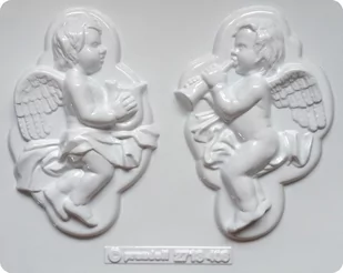 Forma do odlewów gipsu, anioły, 2 elementy - Akcesoria rzeźbiarskie - miniaturka - grafika 1