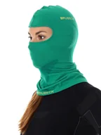 Pozostała odzież narciarska - Kominiarka termoaktywna wełniana Brubeck Wool KM10370 zielony - miniaturka - grafika 1