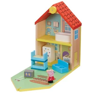 Tm Toys Figurka Świnka Peppa Drewniany Domek Rodzinny GXP-804133 - Figurki dla dzieci - miniaturka - grafika 1