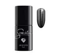Lakiery hybrydowe - Semilac Lakier hybrydowy 108 Metallic Black - miniaturka - grafika 1