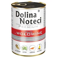 Mokra karma dla psów - Dolina Noteci Puszka PREMIUM Dorosłe z wołowiną 400g - miniaturka - grafika 1
