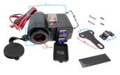 Uchwyty samochodowe do telefonów - Gniazdo zapalniczki na kierownicę do motocykla USB - miniaturka - grafika 1