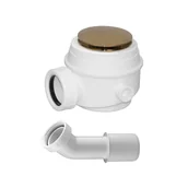 Syfony - Syfon brodzika/wanny 50 mm KLIK-KLAK złoty OMNIRES - miniaturka - grafika 1