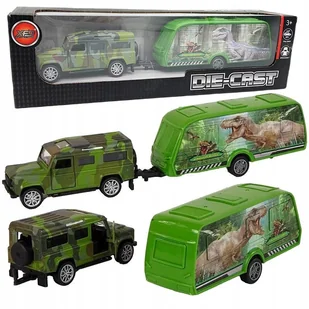 Auto Terenowe Jeep Moro Z Przyczepą Z Wzorem Dinozaura Pull Back System - Samochody i pojazdy dla dzieci Auto Terenowe Jeep Moro Z Przyczepą Z Wzorem Dinozaura Pull Back System - Samochody i pojazdy dla dzieci - miniaturka - grafika 1