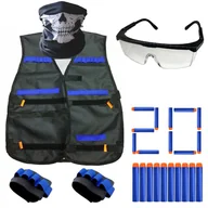 Zabawki militarne - KAMIZELKA DO NERF MASKA OKULARY MAGAZYNEK STRZAŁKI - miniaturka - grafika 1