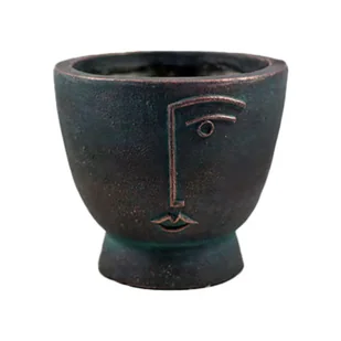 WAZON CERAMICZNY DEKORACYJNY CZARNY 22 CM - Wazony i flakony - miniaturka - grafika 1