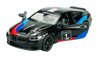 Samochody i pojazdy dla dzieci - KINSMART BMW M8 COMPETITION COUPE CZARNY 1:38 BEZ PUDEŁKA KT5425 - miniaturka - grafika 1