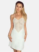 Bielizna nocna - Damska koszulka nocna elegancka ecru Eldar r.XL - miniaturka - grafika 1