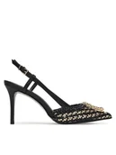 Czółenka - Just Cavalli Szpilki 80RA3S14 ZSE38 Czarny - miniaturka - grafika 1