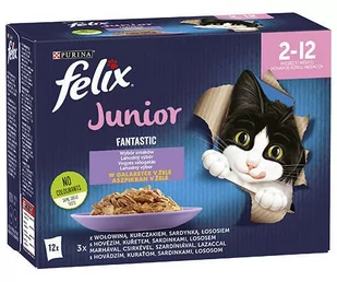 FELIX Fantastic Junior w galaretce;24x85g - Mokra karma dla kotów - miniaturka - grafika 2