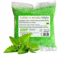 Cukier i słodziki - Cukier Kolorowy Do Waty Cukrowej Mięta Zielony 100g Saszetka Miętowy - miniaturka - grafika 1