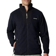 Bluzy sportowe męskie - Bluza Columbia Sequoia Grove Fleece 2095891010 - czarna - miniaturka - grafika 1