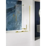 Parawany nawannowe - New Trendy EXK-4310 PARAWAN NAWANNOWY SMART LIGHT GOLD 160x150 CZYSTE 8mm ACTIVE SHIELD - miniaturka - grafika 1
