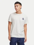 Koszulki męskie - Blend T-Shirt 20716481 Biały Regular Fit - miniaturka - grafika 1