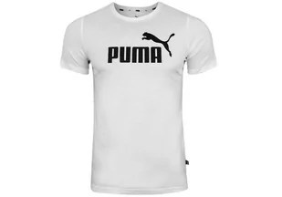 Puma Koszulka Męska T-Shirt Ess Logo Tee White 586666 02 Xxl - Koszulki męskie - miniaturka - grafika 1