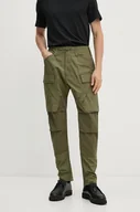 Spodnie męskie - G-Star Raw spodnie bawełniane kolor zielony dopasowane D25185-C973 - miniaturka - grafika 1