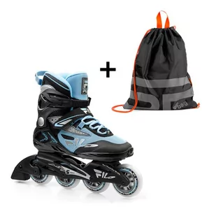 Fila rolki Legacy Comp Lady Black/Lblue 38 - Rolki - miniaturka - grafika 1