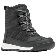 Buty dla chłopców - Dziecięce buty zimowe Sorel Youth Whitney™ II Plus Lace Wp Rozmiar butów (UE): 34 / Kolor: czarny/biały - miniaturka - grafika 1