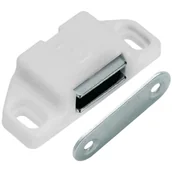 Zawiasy, okucia i inne akcesoria - Zatrzask meblowy magnetyczny biały 1 - miniaturka - grafika 1