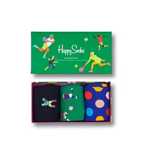 Happy Socks 3-Pack Sports Socks Set, kolorowe i zabawne, skarpetki dla kobiet i mężczyzn, Zielony (36-40) - Skarpetki męskie - miniaturka - grafika 1