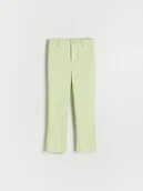 Spodnie i spodenki dla dziewczynek - Reserved - Eleganckie spodnie - zielony - miniaturka - grafika 1