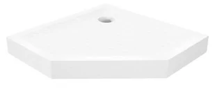 New Trendy B-0519 Brodzik MILD STONE akrylowy pi$272ciokątny 90x90x11,5 biały - Brodziki prysznicowe - miniaturka - grafika 1