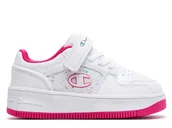Buty dla dziewczynek - Buty dziecięce Champion S32851WW010 REBOUND PLATFORM ABSTRACT G PS Białe - miniaturka - grafika 1