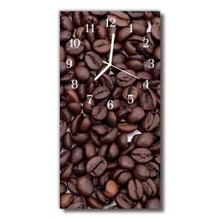 Zegar szklany Kuchnia Ziarna kawy brązowy - Zegary - miniaturka - grafika 1