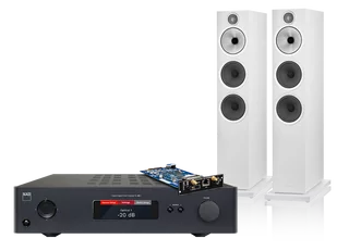 NAD C368 (czarny) + MDC BluOS 2i + 603 S3 (biały) - Zestawy stereo - miniaturka - grafika 1