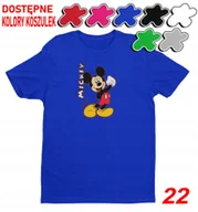 Koszulki męskie - Dziecięca Koszulka Z Nadrukiem Duży Wybór Myszka Miki Różne -L 146-152 - miniaturka - grafika 1
