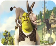 Podkładki pod mysz - PODKŁADKA POD MYSZKĘ Z NADRUKIEM SHREEK BAJKI PREZENT -TEKST -20X24 - miniaturka - grafika 1