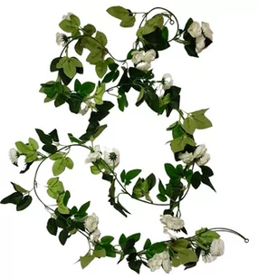 GIRLANDA Z RÓŻAMI NA DEKORACJE ŚLUBNE KOMUNIJNE WESELNE - Sztuczne kwiaty - miniaturka - grafika 1