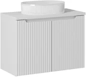 Meble łazienkowe - Zestaw meblowy 80cm z umywalką nablatową - miniaturka - grafika 1