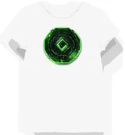 Koszulki i topy damskie - Koszulka damska biała z motywem zielonego emblemu XXL - miniaturka - grafika 1