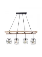 Lampy sufitowe - Leuchten Direkt 15036-18 - Żyrandol na lince EDGAR 4xE27/60W/230V - miniaturka - grafika 1