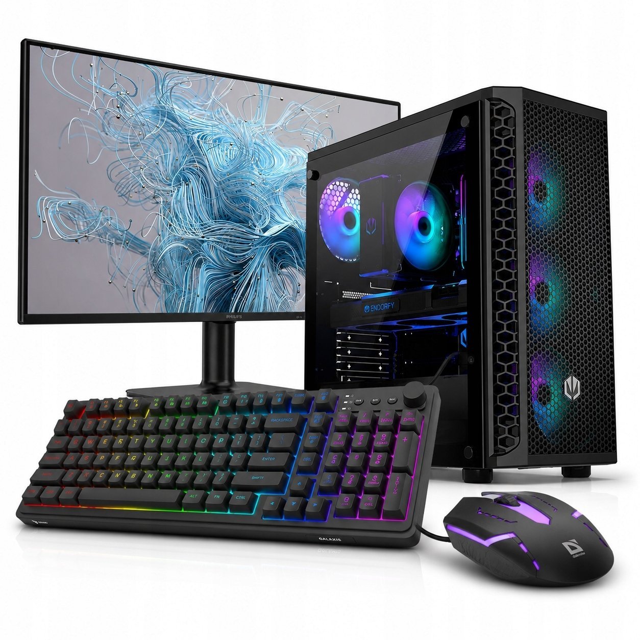 Komputer quickpc Pełny zestaw z monitorem 24' RYZEN 5VEGA|32GB|1TB|WiFi|KBMS|WIN11