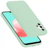 Etui i futerały do telefonów - Pokrowiec Do Samsung Galaxy A32 5G Etui w LIQUID JASNO ZIELONY TPU Silikon Case Cover Obudowa Ochronny Cadorabo - miniaturka - grafika 1