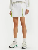 Spódnice - Lacoste Spódnica mini JF2671 Biały Regular Fit - miniaturka - grafika 1