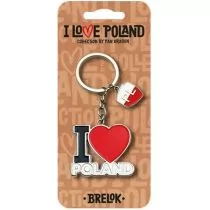 Pan Dragon Brelok I love Poland Polska ILP-BRE-B-PL-08 - Pan Dragon - Breloczki dla dzieci - miniaturka - grafika 1
