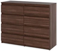 Szafki RTV - Komoda 8 Szuflad 120cm Nowoczesna Szafka Rtv Do Salonu Sypialnia Dąb Wenge - miniaturka - grafika 1