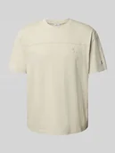 Koszulki męskie - T-shirt z naszywką z logo - miniaturka - grafika 1