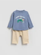 Komplety dla niemowląt - Reserved - Bawełniany komplet - niebieski - miniaturka - grafika 1