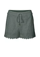 Spodenki damskie - VERO MODA Damskie szorty Vmhoney Lace Exp, Laurel Wreath, XS - miniaturka - grafika 1
