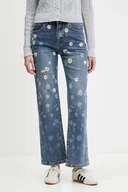 Spodnie damskie - Desigual jeansy DAISYS damskie high waist 25WWDD16 - miniaturka - grafika 1