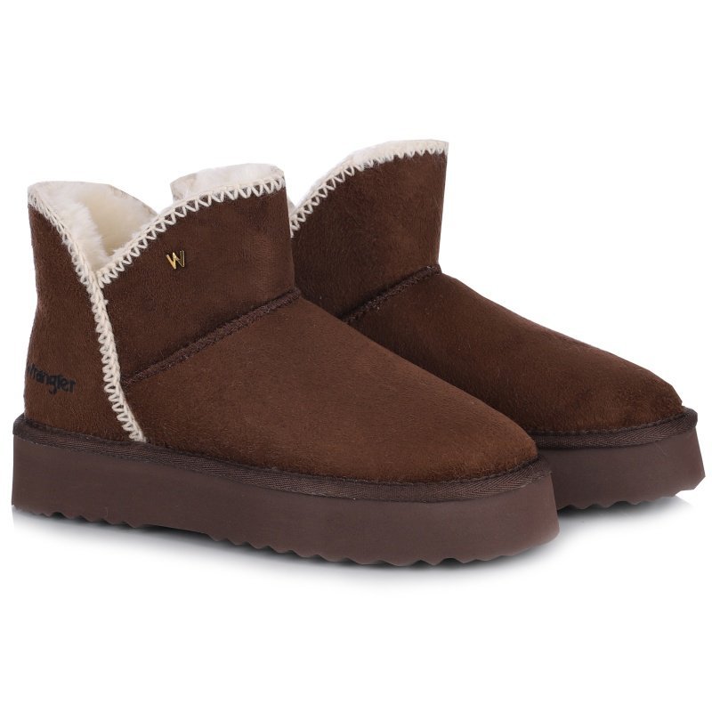 Śniegowce damskie z futerkiem Wrangler 20253093.IKU COFFEE BEAN R.41