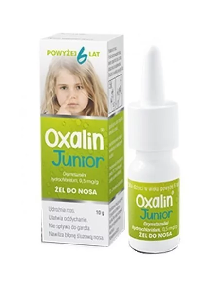 POLFA WARSZAWA S.A. Oxalin junior 0,5 mg/g żel d/nosa 10 g